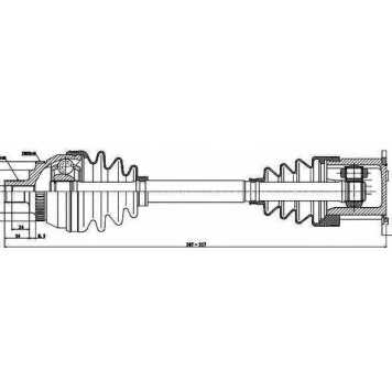 Приводной вал GSP GDS83023 / 203023