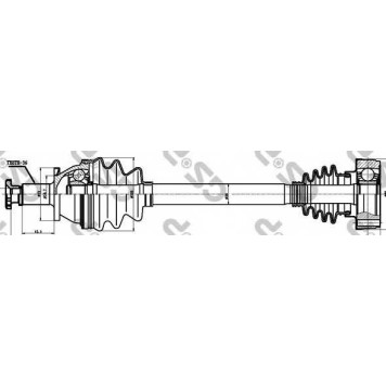 Приводной вал GSP GDS83063 / 203063
