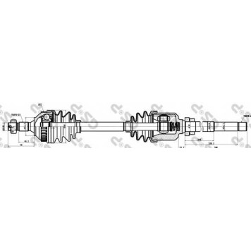 Приводной вал GSP GDS10023 / 210023