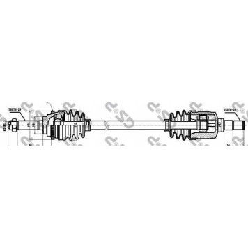 Приводной вал GSP GDS12044 / 212044
