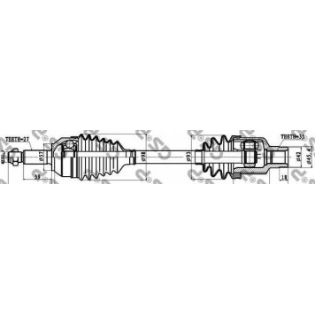 Приводной вал GSP GDS18028 / 218028