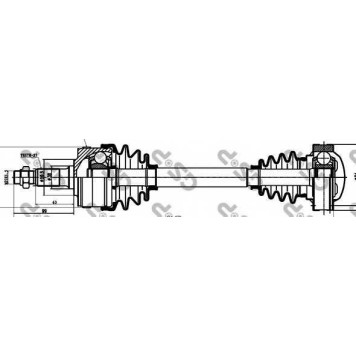 Приводной вал GSP GDS35002 / 235002