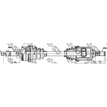 Приводной вал GSP GDS41025 / 241025