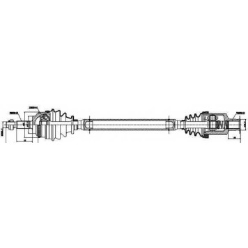 Приводной вал GSP GDS50039 / 250039