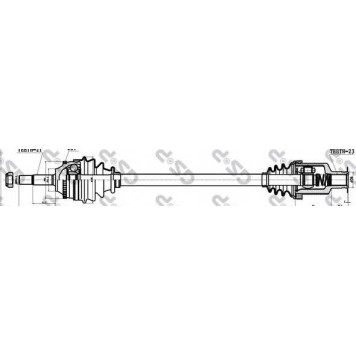 Приводной вал GSP GDS50395 / 250395