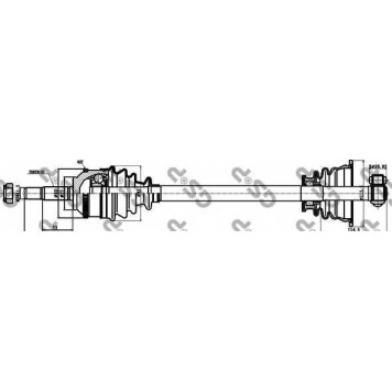 Приводной вал GSP GDS50401 / 250401