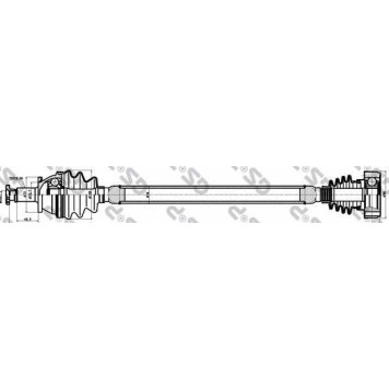 Приводной вал GSP GDS61063 / 261063