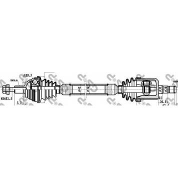Приводной вал GSP GDS61094 / 261094