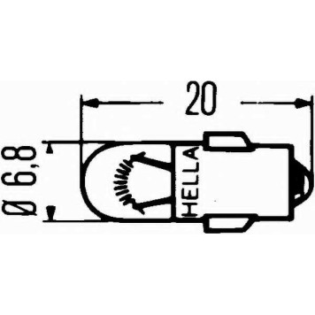 Лампа накаливания HELLA 082410 / 8GP 002 066-121-1