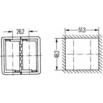 Крепление переключателя HELLA 083117 / 8HG 716 735-001-1