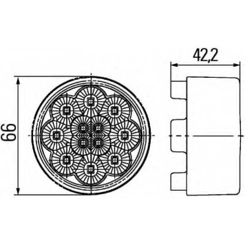 Габаритные огни HELLA E4 12390 / 2PF 009 001-421-1