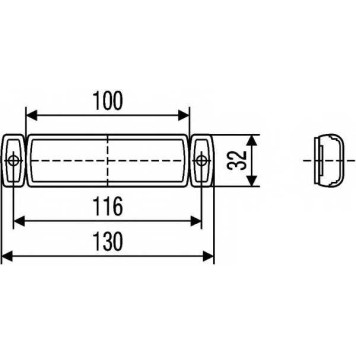 Стояночный огонь HELLA E1 1395 / 2PG 008 645-631-1