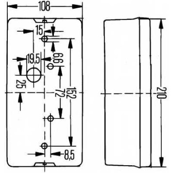 Задний фонарь HELLA E13 9385 / 2VP 006 040-301-1