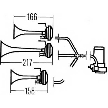 Звуковой сигнал HELLA 3PD 003 001-981-1