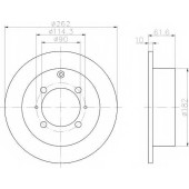 Тормозной диск HELLA 50304 / 8DD 355 107-331