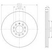 Тормозной диск HELLA 53971PRO / 8DD 355 106-731