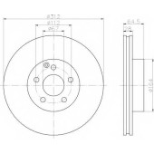 Тормозной диск HELLA 54153PRO / 8DD 355 108-821