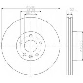 Тормозной диск HELLA 54592PRO / 8DD 355 118-831
