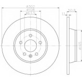 Тормозной диск HELLA 54593PRO / 8DD 355 118-841
