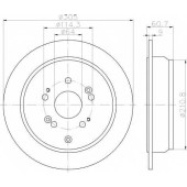 Тормозной диск HELLA 54625PRO / 8DD 355 118-901