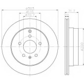 Тормозной диск HELLA 54655 / 8DD 355 114-411