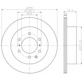 Тормозной диск HELLA 54673PRO / 8DD 355 119-091