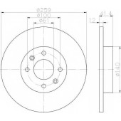 Тормозной диск HELLA 54751PRO / 8DD 355 115-271
