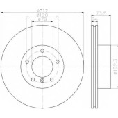 Тормозной диск HELLA 54761PRO / 8DD 355 115-381