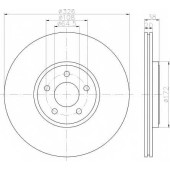 Тормозной диск HELLA 54780PRO / 8DD 355 115-581