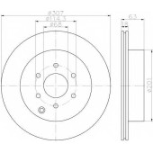 Тормозной диск HELLA 54816PRO / 8DD 355 115-851