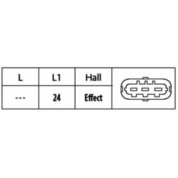 Датчик положения распредвала HELLA 6PU 009 121-911-1