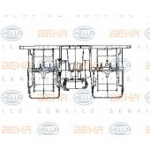 Вентилятор салона HELLA 8EW 009 158-071