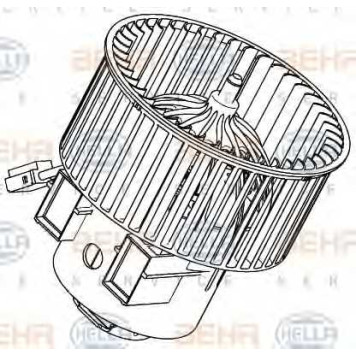 Вентилятор салона HELLA 8EW 351 040-461