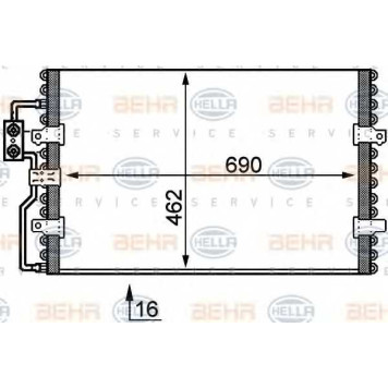 Конденсатор кондиционера HELLA 8FC 351 035-421