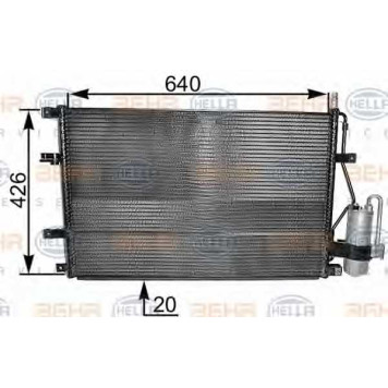 Конденсатор кондиционера HELLA 8FC 351 037-641