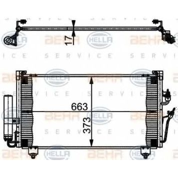 Конденсатор кондиционера HELLA 8FC 351 301-581
