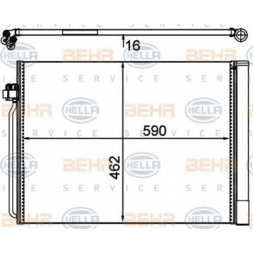 Конденсатор кондиционера HELLA 8FC 351 302-491