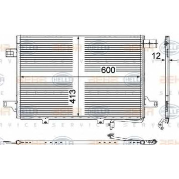 Конденсатор кондиционера HELLA 8FC 351 303-431