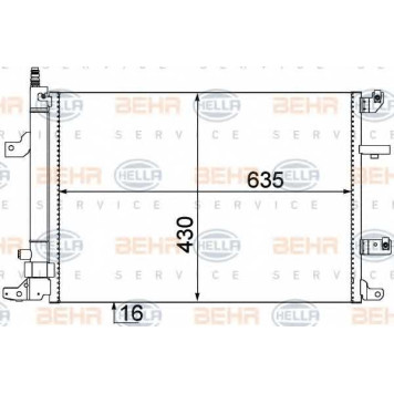 Конденсатор кондиционера HELLA 8FC 351 304-451