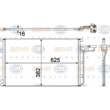 Конденсатор кондиционера HELLA 8FC 351 307-621