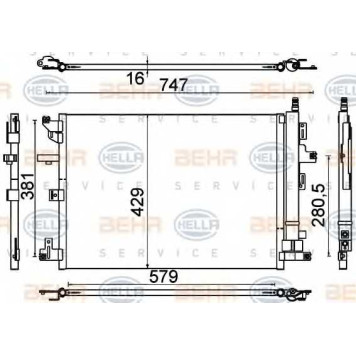 Конденсатор кондиционера HELLA 8FC 351 310-601
