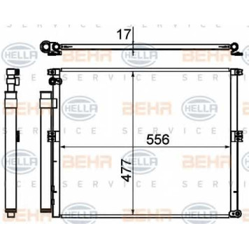 Конденсатор кондиционера HELLA 8FC 351 310-771