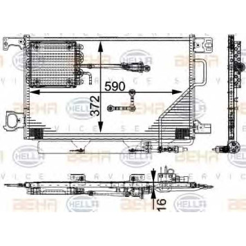 Конденсатор кондиционера HELLA 8FC 351 317-491