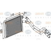 Радиатор отопления салона HELLA 8FH 351 315-591
