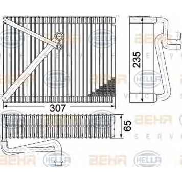 Испаритель кондиционера HELLA 8FV 351 330-651