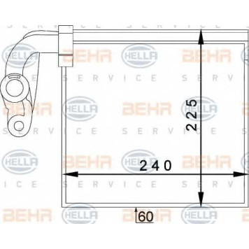 Испаритель кондиционера HELLA 8FV 351 336-071