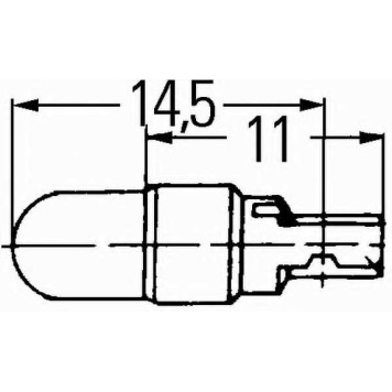 Лампа накаливания 12В 1.2Вт HELLA 8GA 007 997-011-1