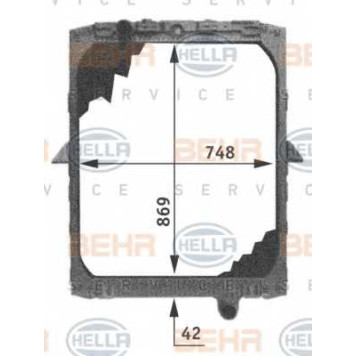 Радиатор охлаждения двигателя HELLA 8MK 376 721-501