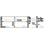 Низкотемпературный охладитель, интеркулер HELLA 8MK 376 754-111