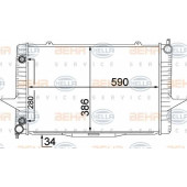 Радиатор охлаждения двигателя HELLA 8MK 376 774-201